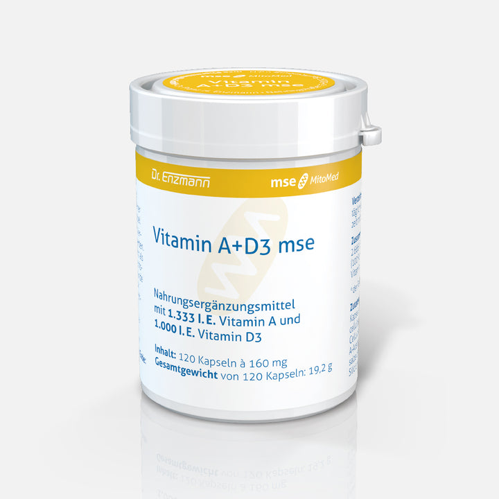 Vitamin A+D3 mse von mse Pharmazeutika, Dose mit 120 Kapseln